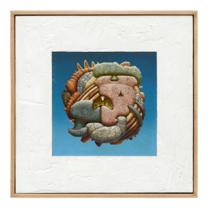 Clayton Anderson "Precious Stones" Surrealist Mixed Media Composition Circa 1970