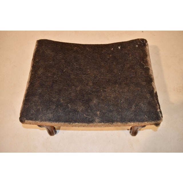 19th Century French Walnut Stool For Sale - Image 10 of 12