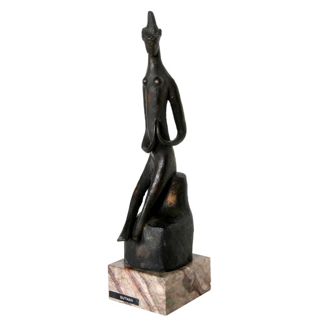 Praying Woman, Modern Bronze Sculpture For Sale In New York - Image 6 of 6