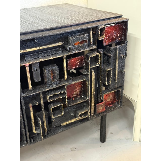 James Bearden Steel, Enamel and Bronze Cabinet, Attributed For Sale - Image 18 of 18