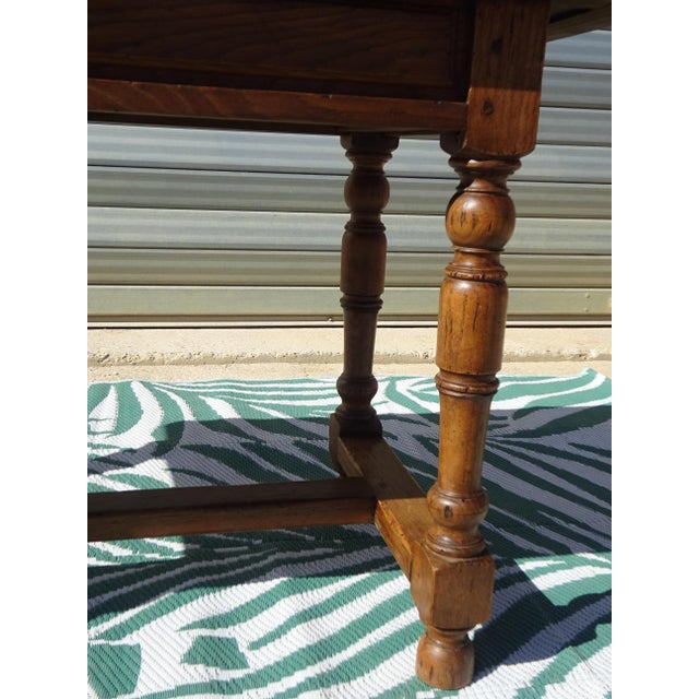 Rustic Oak Desk, 1930s For Sale - Image 18 of 18