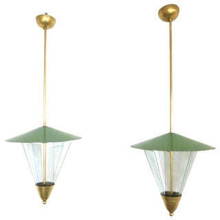 Mid-Century Italian Pendants - A Pair For Sale