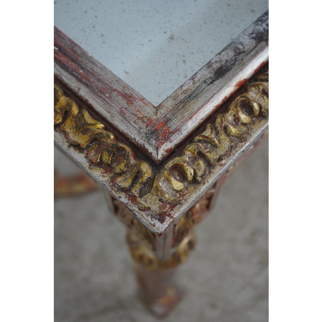 French Louis XVI Mirror Top Carved Console Table For Sale In Philadelphia - Image 6 of 14