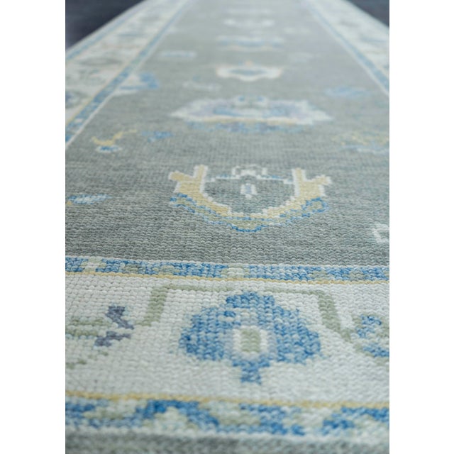 Early 21st Century Turkish Oushak Rug 2'11" x 10'5" #19171 For Sale - Image 5 of 8