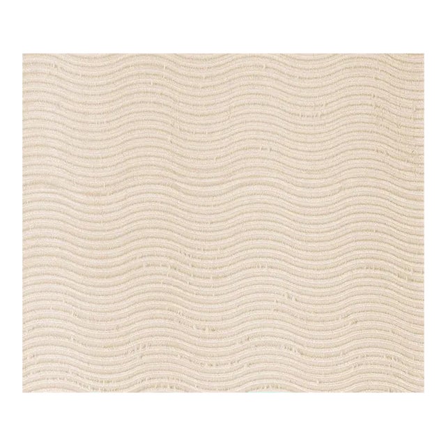 Sample - Schumacher Lavaux Sheer Fabric in Putty For Sale