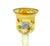 Pair of Mid-Century Modern Italian Venetian Art Glass Gilt & Painted Candlestick For Sale In New York - Image 6 of 13