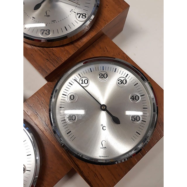 Lufft Weather Station Hygrometer Barometer Thermometer, 1970s For Sale - Image 5 of 12