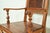 Brown Early Romweber Antique English Jacobean Carved Oak and Burl Wood Armchairs, Pair For Sale - Image 8 of 13