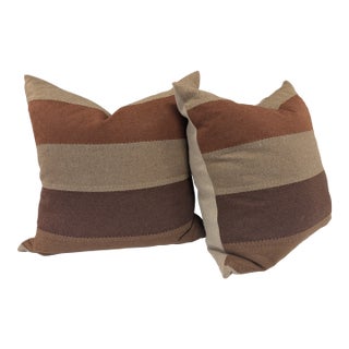 Ryan Studio Brown Striped Pillows For Sale