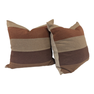 Ryan Studio Brown Striped Pillows