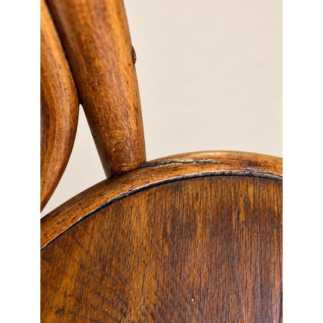 Antique J. & J. Kohn Bentwood No. 14 Vienna Café Chairs - Pair -With Rare Export Label, C. 1900-1914 For Sale - Image 10 of 12