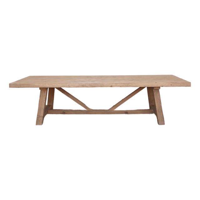 The Dordogne, 120"Long Tavern Style Trestle Table For Sale