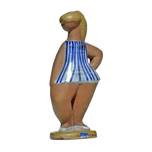Vintage ABC Girls Dora Pottery Figurine by Lisa Larson