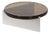 Alwa One Super Big Side Table with Smoky Grey Top & Brushed Stainless Steel Base by Sebastian Herkner for Pulpo For Sale
