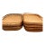 1970s Woven Bamboo and Rattan Gallery Trays - Set of 12 For Sale