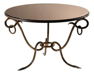 Gilt Steel Table, 1940s