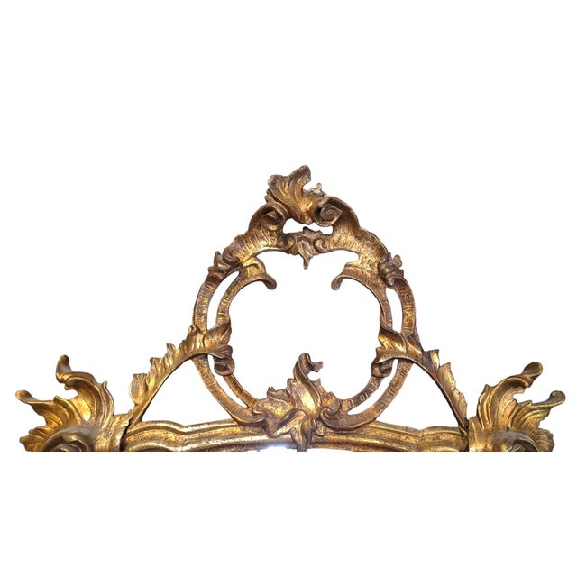 Lombardy Baroque Style Gilded Mecca Mirror, 18th Century For Sale - Image 11 of 11