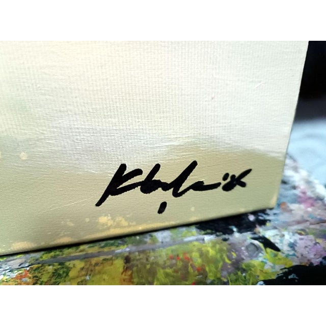 Textile Ovidiu Kloska, Residual Quiet, Acrylic on Canvas For Sale - Image 7 of 9