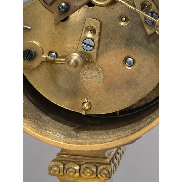 19th C. French Gilt Bronze Honoré Pons Médaille D’Or Clock and Aneroid Barometer For Sale - Image 10 of 10
