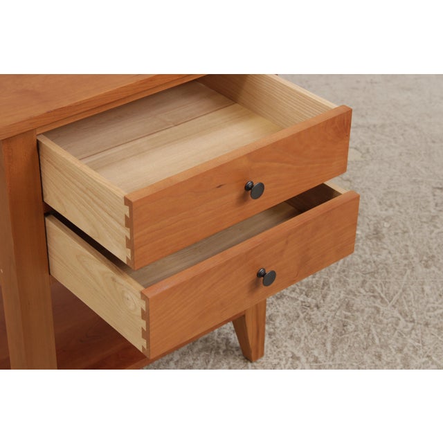 2000 - 2009 Gat Creek 2 Drawer Studio Crafted Cherry Nightstand For Sale - Image 5 of 15