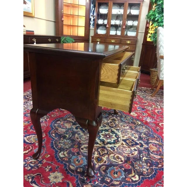 Item: Vintage Lowboy Chest in Solid Cherry (unmarked). Age & Condition: Circa 1980-1990, refinished and restored. Good...