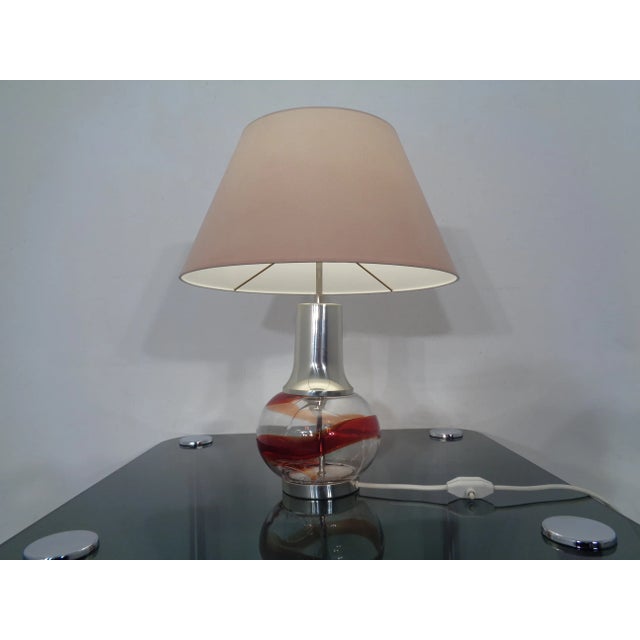 Italian Glass Floor Lamp, 1970s For Sale - Image 3 of 16