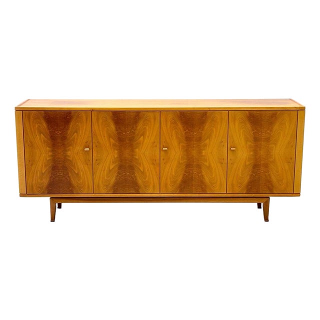 Brown Walnut Sideboard, 1950s For Sale