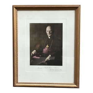 1930s Colorized Portrait of Bishop Edwin v O'Hara (1881-1956), Oregon & Kansas