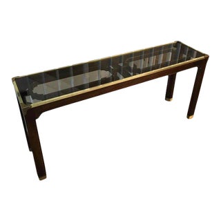 Mid 20th Century Vintage Fretwork Console Table For Sale