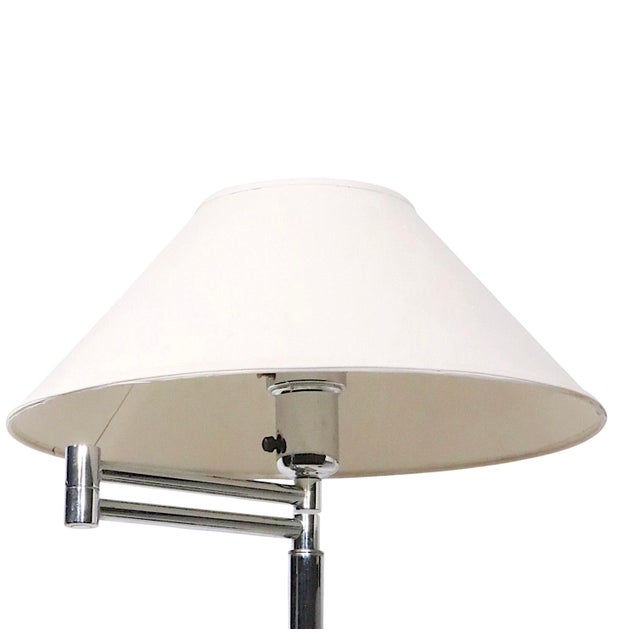 Pair of Walter Von Nessen Flex Arm Bauhaus Design Floor Lamps C. 1970's For Sale - Image 14 of 14