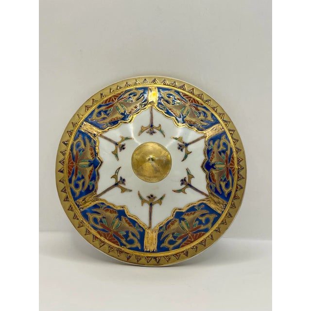 Gold Trimmed Chinese Export Covered Dish For Sale - Image 10 of 12