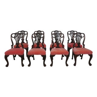 Set of 8 Maitland Smith Georgian Dining Room Chairs For Sale