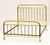French Art Deco Brass Bed, 1930s For Sale - Image 4 of 9