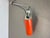 Adjustable Orange Metal Wall Light from Wilhem Braun-Feldweg Doria Light, Germany, 1970s For Sale - Image 17 of 18