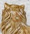 Mid-Century Large Porcelain Long-Haired Brown Cat Sculpture For Sale - Image 9 of 11