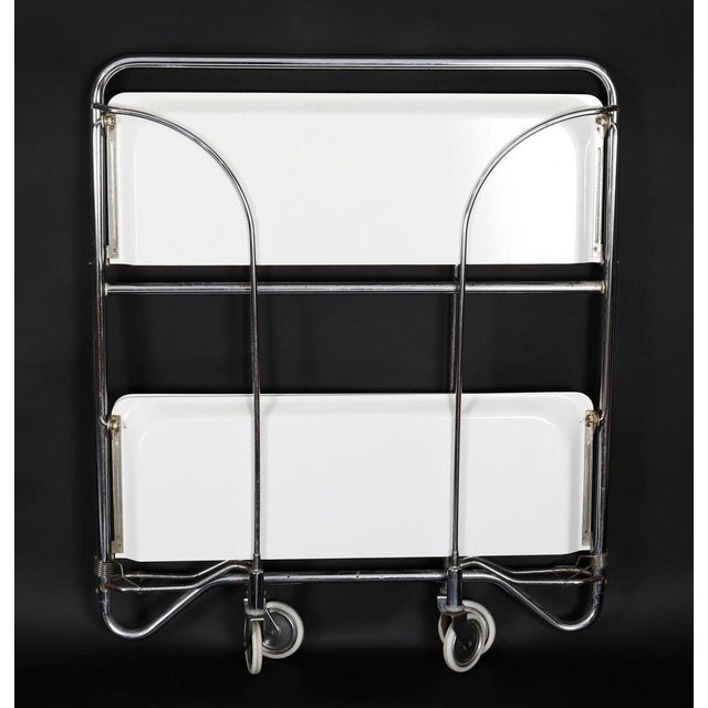 Mid-Century Dinette Folding Trolley from Bremshey Gerlinol For Sale - Image 10 of 13