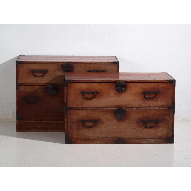 Japanese Tansu in Wood For Sale - Image 11 of 14