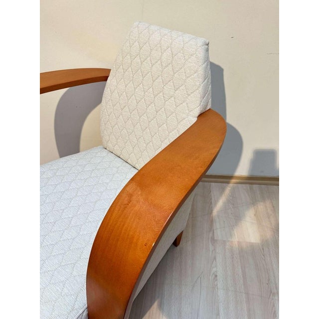 Spanish Club Chair in Beech and Plywood, 1990s For Sale - Image 11 of 18