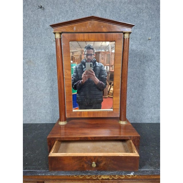 19th Century Empire Mahogany Dressing Table For Sale - Image 4 of 10