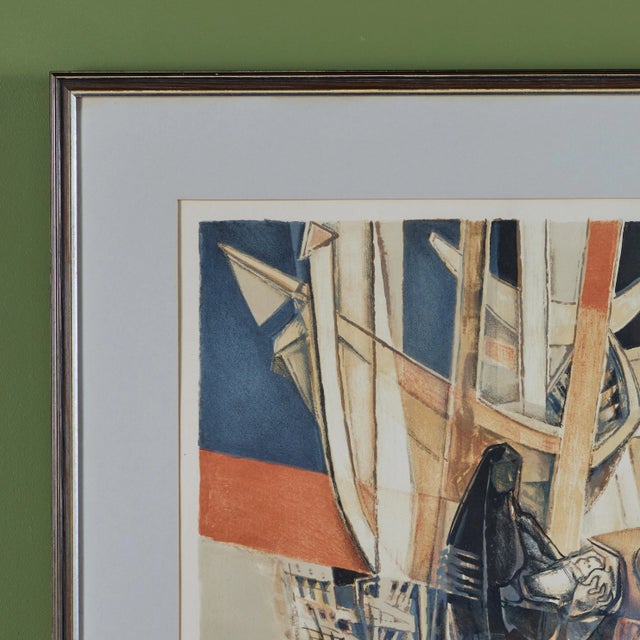Georges Dayez Femmes Devant Un Barque Lithograph For Sale In Los Angeles - Image 6 of 9