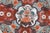 Imari Style Porcelain Charger Plate Floral Medallion Red Turquoise Orange 5057b For Sale - Image 11 of 12