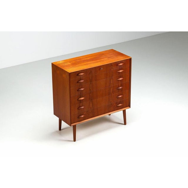 Chest of Drawers in Teak by Johannes Sorth for Nexo Mobelfabrik, Denmark, 1960s For Sale - Image 3 of 14