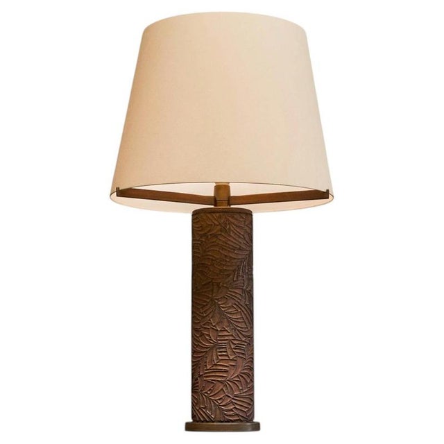 Table Lamp in Bronze by Antoine Callebaut for Jules Wabbes, Belgium, 1970s For Sale - Image 15 of 15