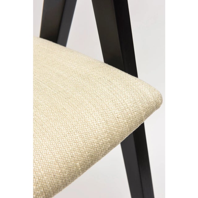 Wood Vintage Compass Side Chair by Allan Gould, 1948, Wood and Upholstery, Restored For Sale - Image 7 of 12