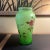Vintage lime green glass handpainted floral vase. Has a height of 12.25” and a width of 7”. Used, but in very good condition.