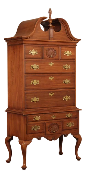 Henkel Harris Queen Anne Style Cherry Highboy