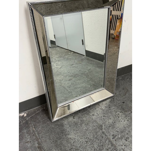 Bassett Bassett Furniture Beaded Wall Mirror For Sale - Image 4 of 12