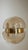 Peill & Putzler Double-Cap Wall Light in Amber Glass and Brass from Peill & Putzler, Germany, 1960s For Sale - Image 4 of 18