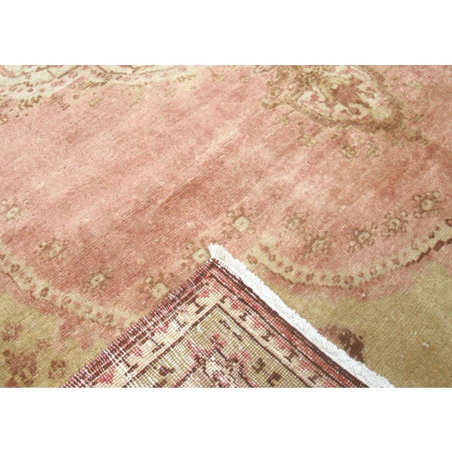 1960s Turkish Oushak Rug For Sale - Image 4 of 7