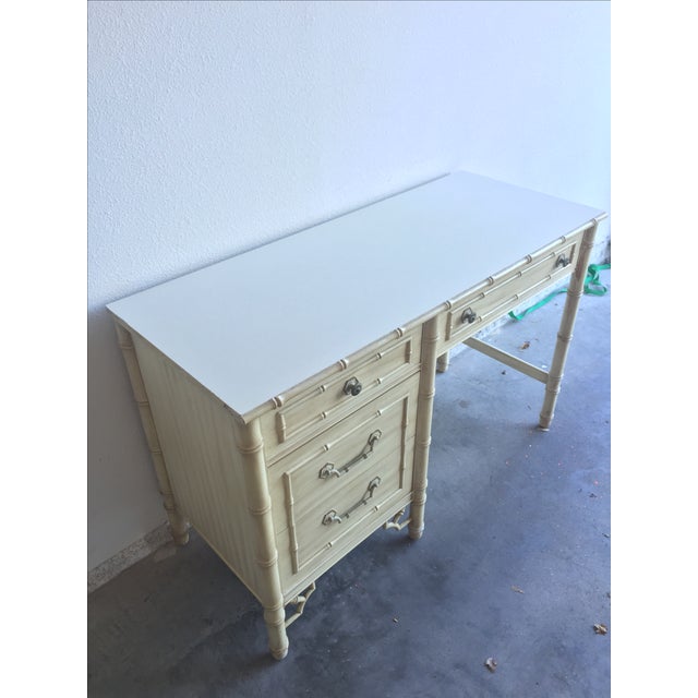 Vintage Thomasville Allegro Faux Bamboo Desk Chairish